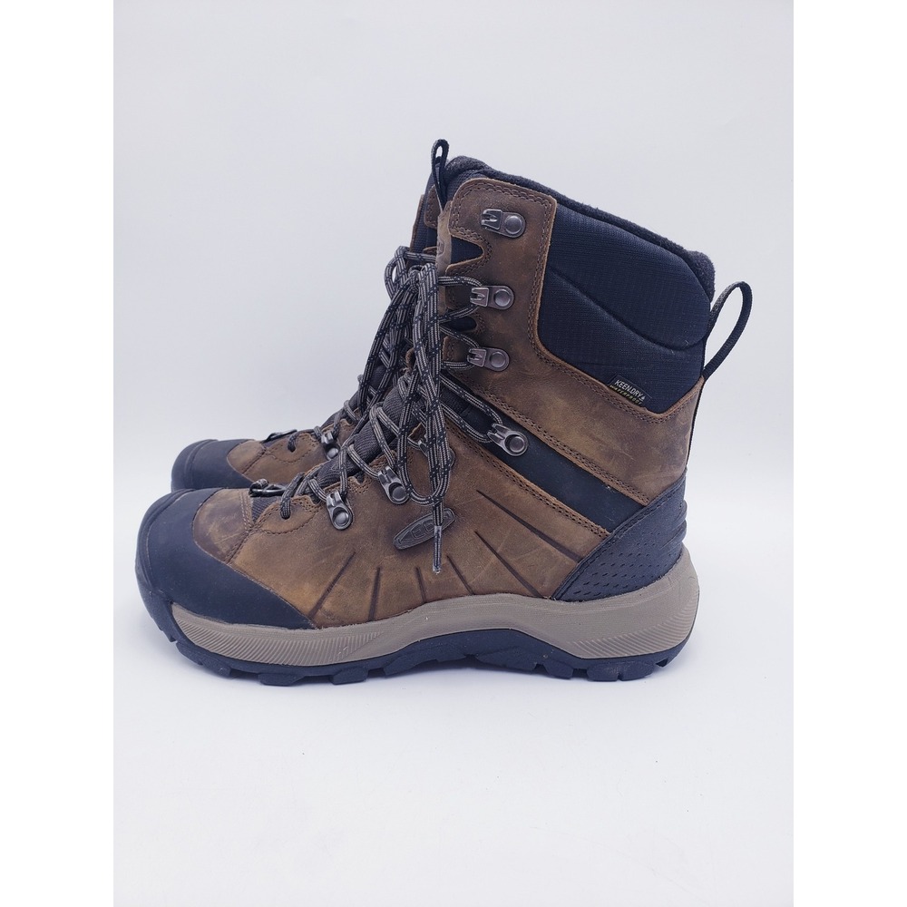KEEN Revel IV High Polar Boots Brown Waterproof Insulated Mens Size 8 - Picture 2 of 11